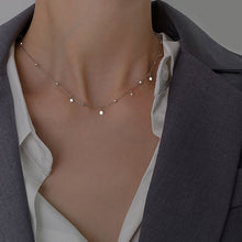 Load image into Gallery viewer, s925 Sterling Silver Choker Necklaces Geometric Irregular Round Clavicle Chain Cute Accessories Women Wedding Jewelry Gift