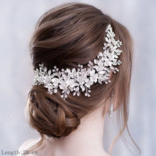Load image into Gallery viewer, Luxurious Wedding Hair Accessories For Women Flower Headbands For Bride Tiara Wedding Accessories Headband Headpiece Hairband