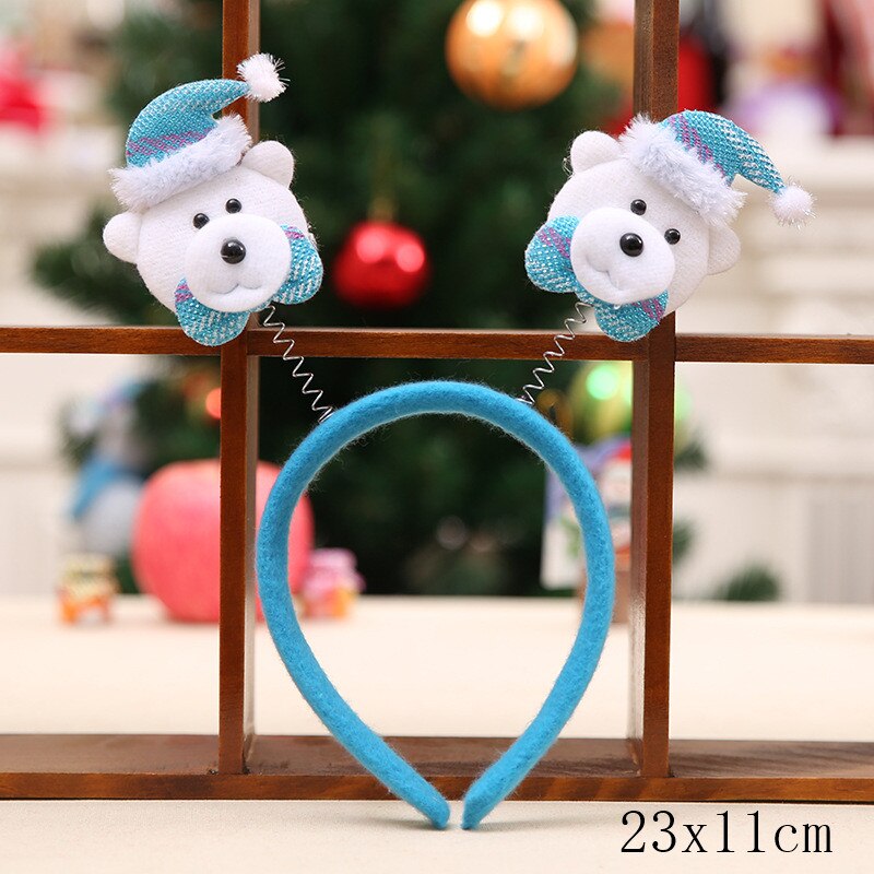 Christmas Gift Hair Accessories for Girls Christmas Headband Santa Tree Elk Ears Ornaments Xmas Party Cosplay Christmas Decorations Kids Gifts