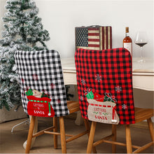 Load image into Gallery viewer, Christmas Gift Merry Christmas Home Decoration Red and Black Plaid Chair Cover 2022 New Year Christmas Decoration Navidad 2021 Christmas Natal