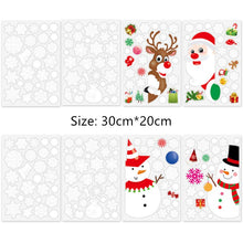 Load image into Gallery viewer, Christmas Gift Navidad 2021 Christmas Decorations for Home Christmas Snowman White Snowflake Elk Window Decoration Sticker 2022 New Year Natal