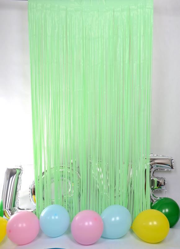 2-3m Color Macaron Fringe Tinsel Curtain Wedding Birthday Party Backdrop Curtains Baby Shower Photo Booth Wall Drapes Decoration