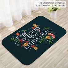 Load image into Gallery viewer, Christmas Gift Christmas Door Mat Santa Claus Flannel Outdoor Carpet Marry Christmas Decorations For Home Xmas Ornament Gifts New Year 2022