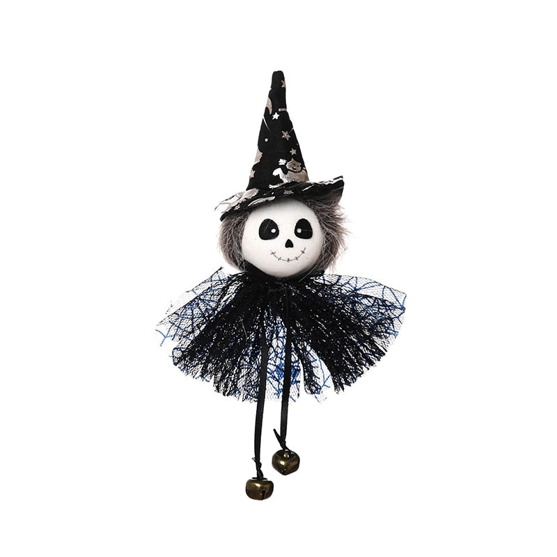 SKHEK Halloween Doll Hanging Pendant Ornament Witch Pumpkin Outdoor Tree Party Prop Kids Gift Home Decor Halloween Decoration For Home