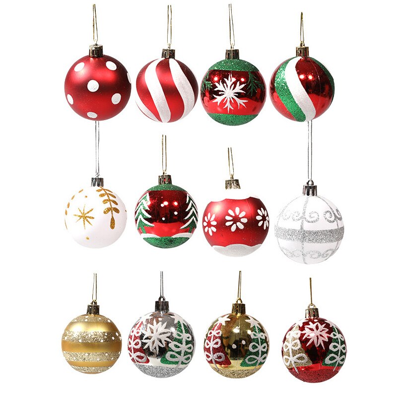 Christmas Gift 2021 Christmas Balls Christmas Tree Ornament Xmas Party Hanging Ball Bright Ball Home New Year Gift Christmas Decoration Navidad