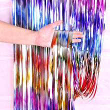 Load image into Gallery viewer, New Arrival 2-3M Party Wedding Backdrop Decoration Rainbow Curtain Backdrop Fringe Tinsel Foil Curtains Birthday Party Decoratio