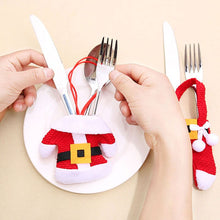 Load image into Gallery viewer, Christmas Gift 2022 New Year Gift Christmas Clothes Tableware Holder Cutlery Bag Xmas Noel Christmas Decorations for Home Dinner Table Decor