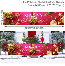 Load image into Gallery viewer, Christmas Gift Merry Christmas Santa Claus Banner Hanging Ornaments Christmas Decoration For Home 2021 Xmas Navidad Noel Gifts New Year 2022