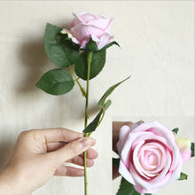 Load image into Gallery viewer, Skhek  5Pcs Artificial Flowers Silk Rose Long Branch Bouquet For Wedding Home Decoration Fake Plants DIY Wreath Supplies Accessories
