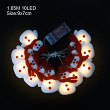 Load image into Gallery viewer, Skhek 2M Santa Claus Christmas Tree LED String Lights Garland Snowflakes Christmas Decoration for Home Fairy Light New Year Xmas Decor