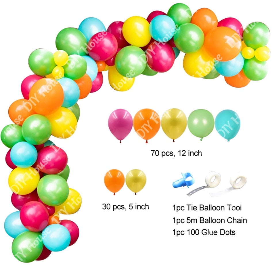 1Set Donut Theme Party Decoration Candy Bar Ice Cream Balloons Baby Shower Happy Birthday Banner Decor Kids Toys Home Supplies