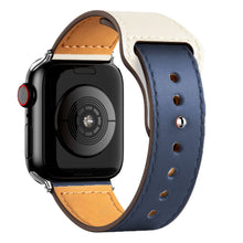 Load image into Gallery viewer, Christmas Gift Leather strap For Apple watch band 44mm 40mm 42mm 38mm 44 mm Smartwatch Accessories wristband bracelet iWatch 3 4 5 SE 6 7