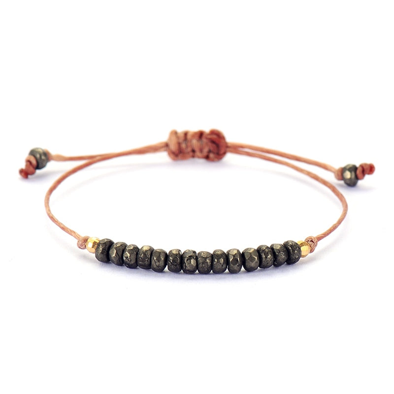 Skhek  Beads Bracelets For Women Natural Stones String Friendship Bracelets Femme Bohemian Cute Simple Vegan Bracelets Gifts