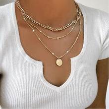 Load image into Gallery viewer, Skhek Trendy Multilayered Butterfly Pearl Necklace For Women Fashion Sun Star Gold Pearl Choker Necklaces 2023 Trend Jewelry Gift