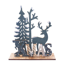 Load image into Gallery viewer, Wooden Reindeer Christmas Decoration DIY Wood Crafts Xmas Ornaments for Christmas Party Home Table Decorations New Year 2020
