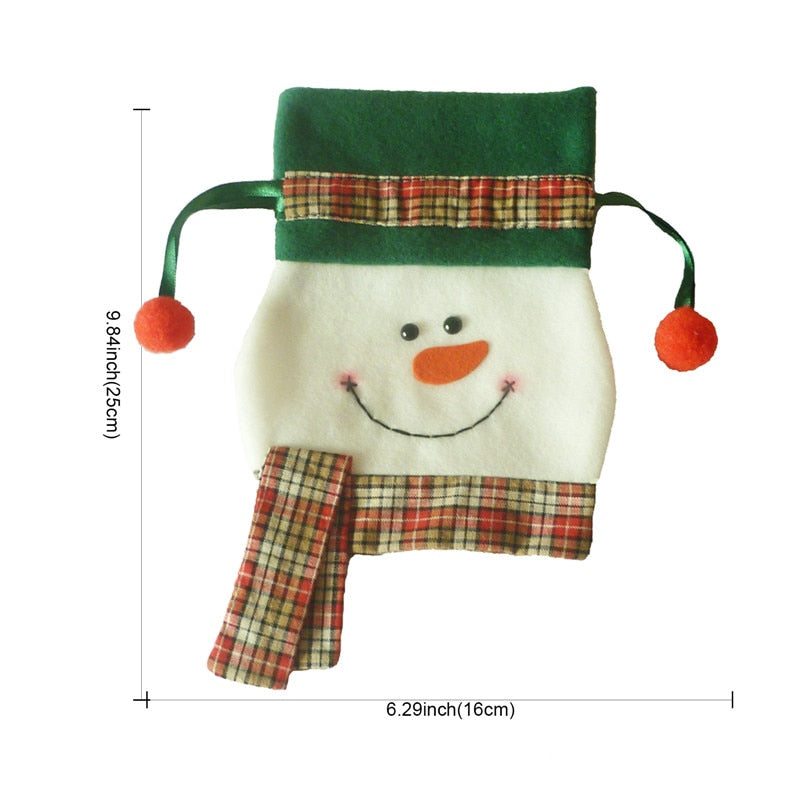 25x16cm Christmas Snowman Bunch of Candy Bags Products Children's Gift Holiday Xmas Party Decoratiion Supply christmas ornaments