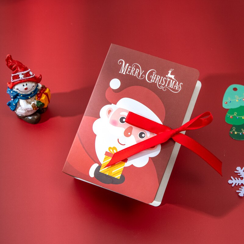 Christmas Gift 5pcs New Year 2022 Christmas Santa Claus Candy Gift Box Xmas Packing Bag Christmas Decorations for Home Navidad 2021 Kid Gifts