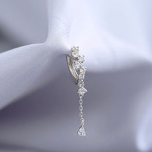Load image into Gallery viewer, Christmas Gift HI MAN 925 Sterling Silver Korean Water Drop Tassel Zircon Earrings Women Exquisite Personality Anniversary Jewelry