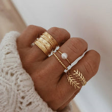 Load image into Gallery viewer, Skhek Moon Star Matching Rings for Women Anillos Mujer Gold Ring Set Bagues Girls Anillo Bohemian Jewellery Slytherin Accessories