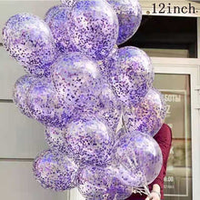 Load image into Gallery viewer, 30pcs 12inch Silver Confetti Balloon Happy Birthday Wedding Party Decor Globos Pearl White Air Helium Balls Baby Shower Supplies