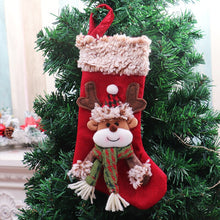 Load image into Gallery viewer, Christmas Gift Christmas Stockings Socks Santa Elk Bear Snowman Plush Candy Gift Bag Fireplace Xmas Tree Hanging Decor Home Christmas Ornaments