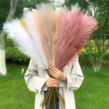 Load image into Gallery viewer, 5Pcs 100cm Artificial Pampas Grass Bouquet DIY Vase New Year Holiday Wedding Party Home Decoration Plant Simulation Flower Reed