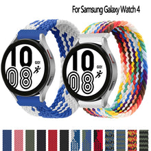 Load image into Gallery viewer, Christmas Gift Braided Solo Loop Strap for Samsung Galaxy watch 4 classic/3/Active 2 nylon band Watchband 20mm 22mm Bracelet Amazfit bip strap