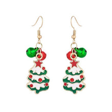 Load image into Gallery viewer, New Christmas Earrings Crystal Snowman Jewelry Christmas Tree Stud Earring For Women Creative Party Accessories Girl Gifts