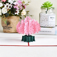 Load image into Gallery viewer, 3D Cherry Tree Pop-Up Flower Cards for Mothers Day Birthday Gift with Envelope Sakura Greeting Card Postcards