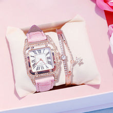 Load image into Gallery viewer, Christmas Gift Women diamond Watch starry Luxury Bracelet set Watches Ladies Casual Leather Band Quartz Wristwatch Female Clock zegarek damski
