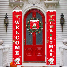 Load image into Gallery viewer, Christmas Gift 2022 Christmas Home Porch Door Banner Sign Decoration Hanging Home Decor Xmas Ornaments Navidad 2021 New Year House Santa