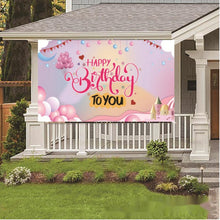 Load image into Gallery viewer, New Happy Birthday Banner Cloth Photography Background Cloth To Increase The Atmosphere Of The Birthday Party  Decoration