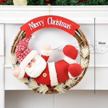 Load image into Gallery viewer, DIY Wooden Christmas Tree Artificial Fake Ornaments Wall Decoration Christmas ball/Christmas doll+wooden tree+Led light