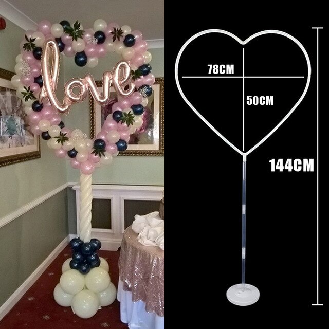 Christmas Gift Heart Balloons Stand round Baloon Arch Frame baby shower Wedding decor Balloon Wreath Valentines Day Ballons Decoration birthday