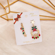 Load image into Gallery viewer, Christmas Gift Christmas Dangle Earrings For Women Xmas Tree Glove Hat Bells Tassel Drop Earring Girls New Year Festival Ear Ornament Jewelry