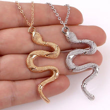Load image into Gallery viewer, Snake Necklace For Women New Animal Snake Dangle Pendant Necklaces Minimalist Style Trendy Female Christmas Jewelry Bijoux Gift