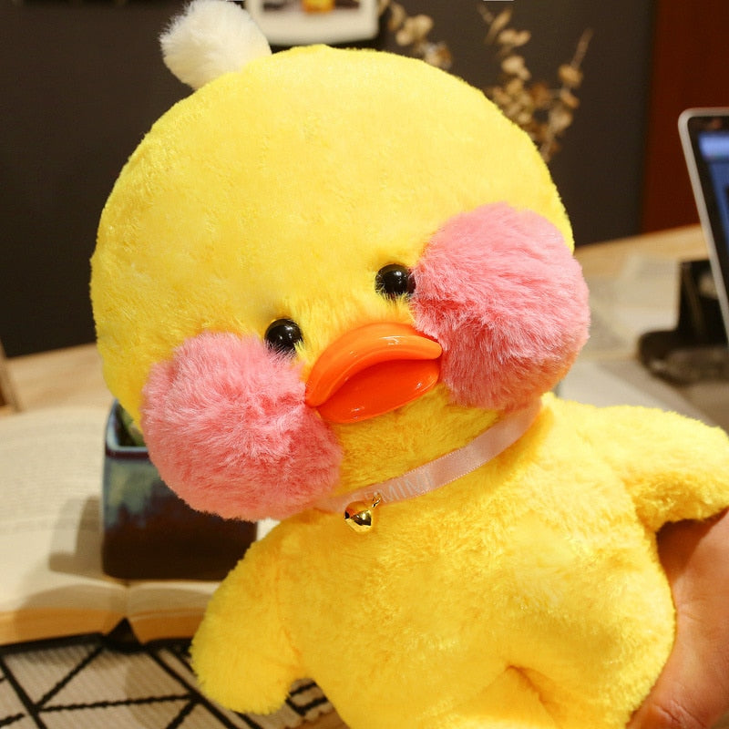 Skhek  30Cm Korean Netred Wearing Hyaluronic Acid Little Yellow Duck Doll Ducks Lalafanfan Ducks Plush Soft Toys Ducks Doll Birthday Gi