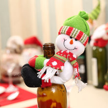 Load image into Gallery viewer, New Christmas Ornaments Elderly Snowman Wine Bottle Set Holiday Party Home Restaurant Decoration Wine Bottle Gift Decoration