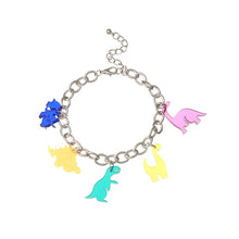 Load image into Gallery viewer, Cute Cartoon Acrylic Dinosaurs Bracelets Candy Colors Resin Cartoon Animal Bracelet Birthday Gift Girls Woman Handmade Jewelry