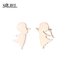 Load image into Gallery viewer, New Gingerbread Man Earrings for Women Fashion Stainless Steel Cookies Earings Jewelry Funny Christmas Gifts Child Accessories