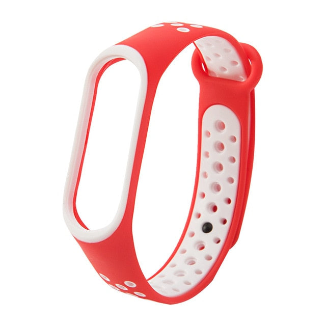 Christmas Gift Silicone Strap For XiaoMi Mi Band 3 4 5 Breathable Sport Wristband For XiaoMi Mi Band3 Bracelet replacement band Mi Band 6 strap