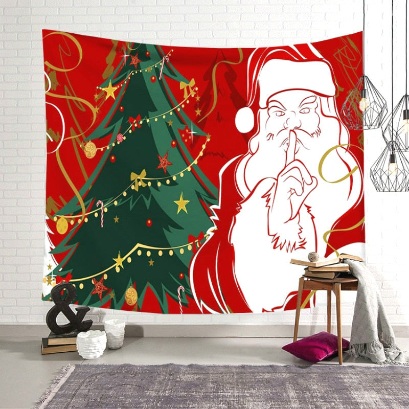 Christmas Gift Merry Christmas Santa Snowman Tapestry Door Mat Christmas Decorations for Home Navidad Ornaments Noel Decor Natal New Year 2021