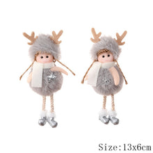 Load image into Gallery viewer, Christmas Decorations 2pcs/lot Angel Dolls Xmas Tree Ornaments Hanging Pandents 2021 New Year Party Kids Gifts Natal Home Decor