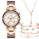 Christmas Gift 6pcs Set Luxury Women Watches Magnetic Starry Sky Female Clock Quartz Wristwatch Fashion Ladies Wrist Watch relogio feminino