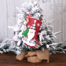Load image into Gallery viewer, Christmas Stockings Santa Elk Fabric Candy Gifts Socks Christmas Lovely Bag Tree Christmas Decoration Christmas Plaid Stockings