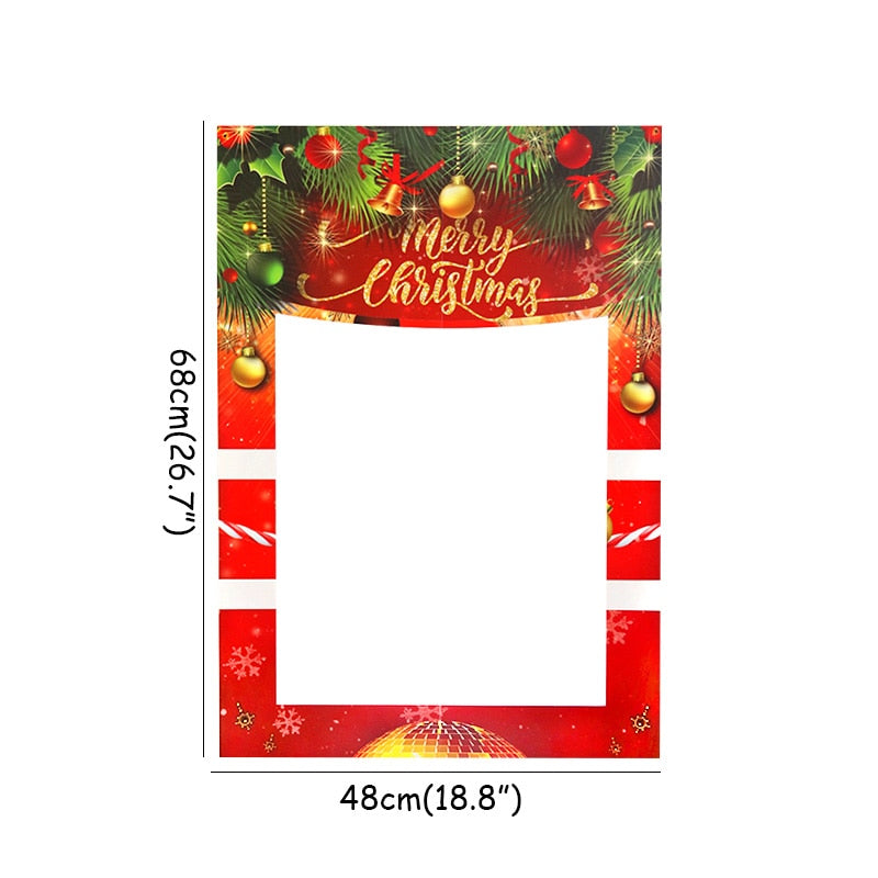 Christmas Gift Christmas Decoation for Home Photo Booth Props Christmas Glasses Frames 2022 New Year Eve Holiday Favors Xmas Gifts Decor Noel