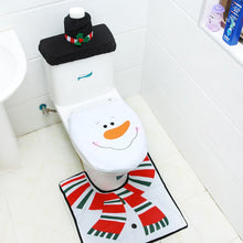 Load image into Gallery viewer, Christmas Toilet Dec  Santa Claus Bathroom Mat Christmas Toilet Seat Cover  Merry Christmas Decor For Home 2021 Noel Natal Goods