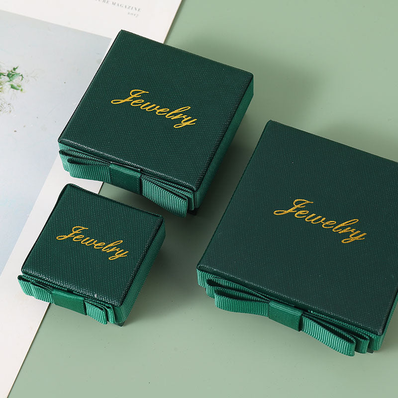 Skhek - Green Special Paper Jewelry Box Gift Rings