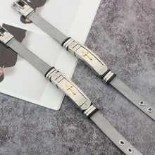 Load image into Gallery viewer, Skhek - Men&#39;s Jewelry Cross Stainless Steel Personalized Trendy Bracelets