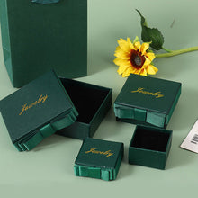 Load image into Gallery viewer, Skhek - Green Special Paper Jewelry Box Gift Rings